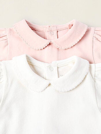 Pack 2 bodies con cuello babero