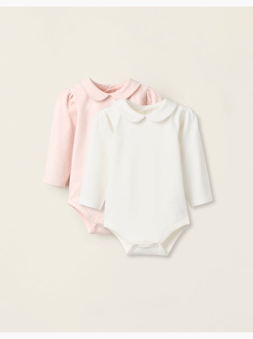 Pack 2 bodies con cuello babero - Kiabi