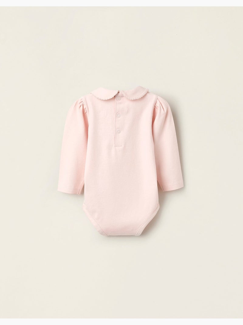 Pack 2 bodies con cuello babero Rosa claro - Kiabi
