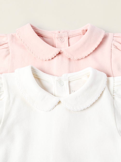 Pack 2 bodies con cuello babero - Kiabi