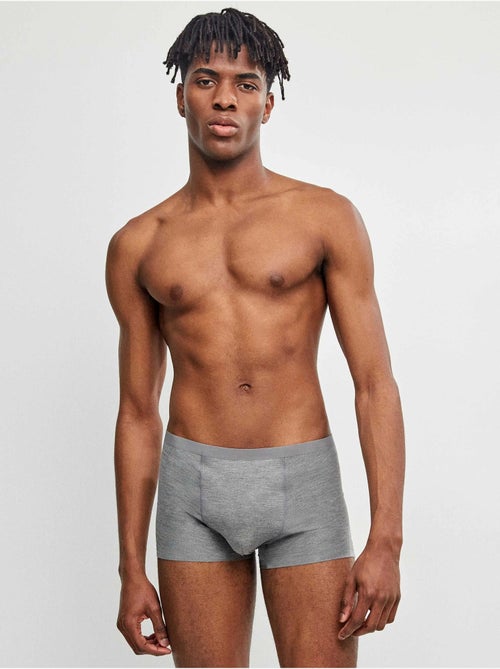 Pack 2 boxer hombre lisos, bajos sin costuras, de modal - Kiabi Pack 2 boxer hombre lisos, bajos sin costuras, de modal - Kiabi
