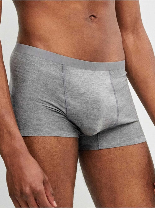 Pack 2 boxer hombre lisos, bajos sin costuras, de modal - Kiabi Pack 2 boxer hombre lisos, bajos sin costuras, de modal - Kiabi