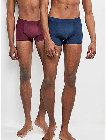Pack 2 boxer hombre lisos, bajos sin costuras, de modal