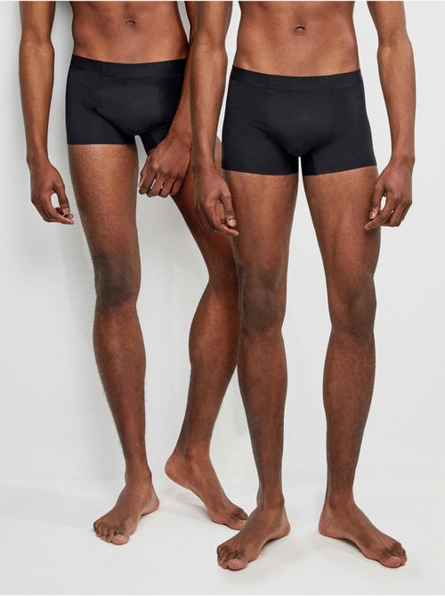 Pack 2 boxer hombre lisos, bajos sin costuras, de modal - Kiabi Pack 2 boxer hombre lisos, bajos sin costuras, de modal - Kiabi