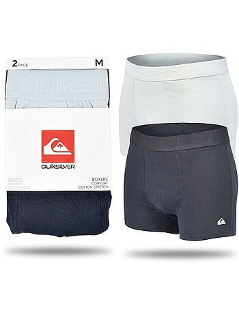 Pack 2 Boxers Hombre Confort Algodón Stretch QUIKSILVER