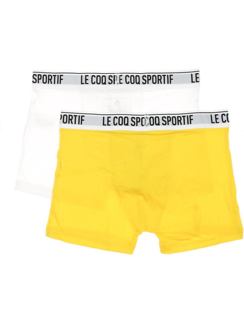 Pack 2 Bóxers Le Coq Sportif para Hombre Amarillo - Kiabi