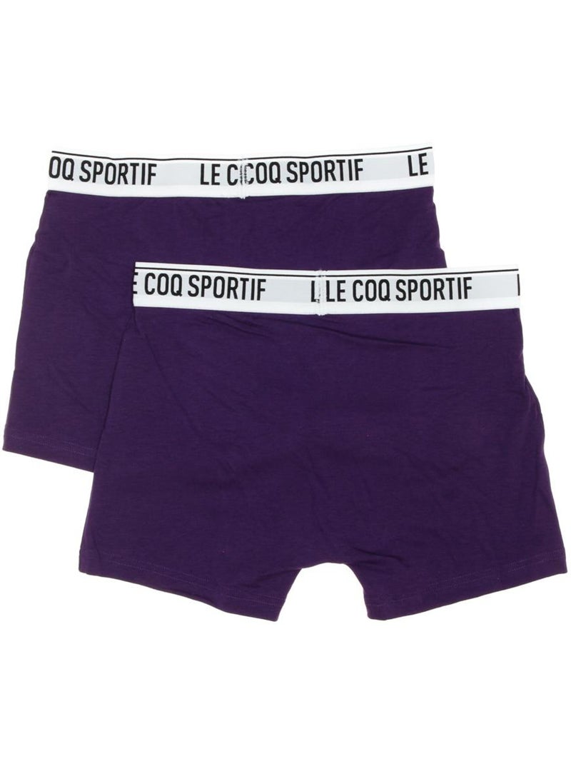 Pack 2 Bóxers Le Coq Sportif para Hombre Violeta - Kiabi