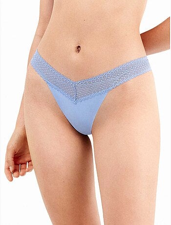 Pack 2 bragas brasileñas con encaje en cintura