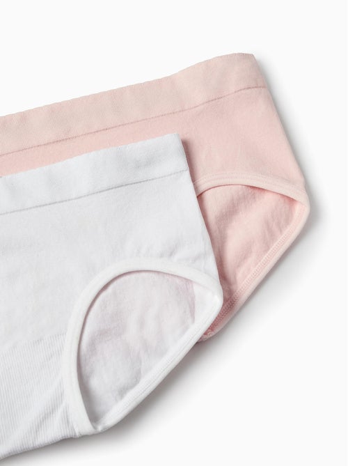 Pack 2 bragas hípsters de microfibra - Kiabi