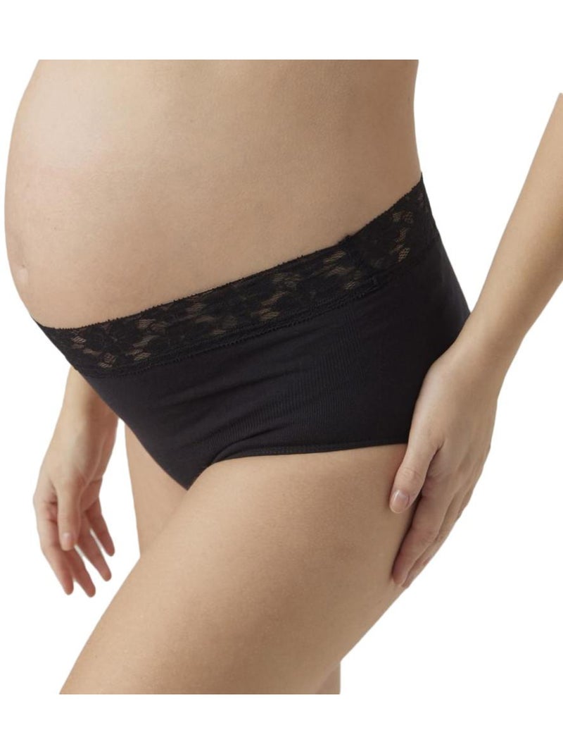 Pack 2 Braguitas Premamá Mamalicious Negro - Kiabi