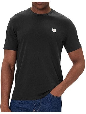 Pack 2 Camisetas Calvin Klein Hombre con Etiqueta Tejida