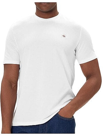 Pack 2 Camisetas Calvin Klein Hombre con Etiqueta Tejida