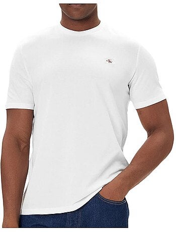 Pack 2 camisetas calvin klein hombre con etiqueta tejida