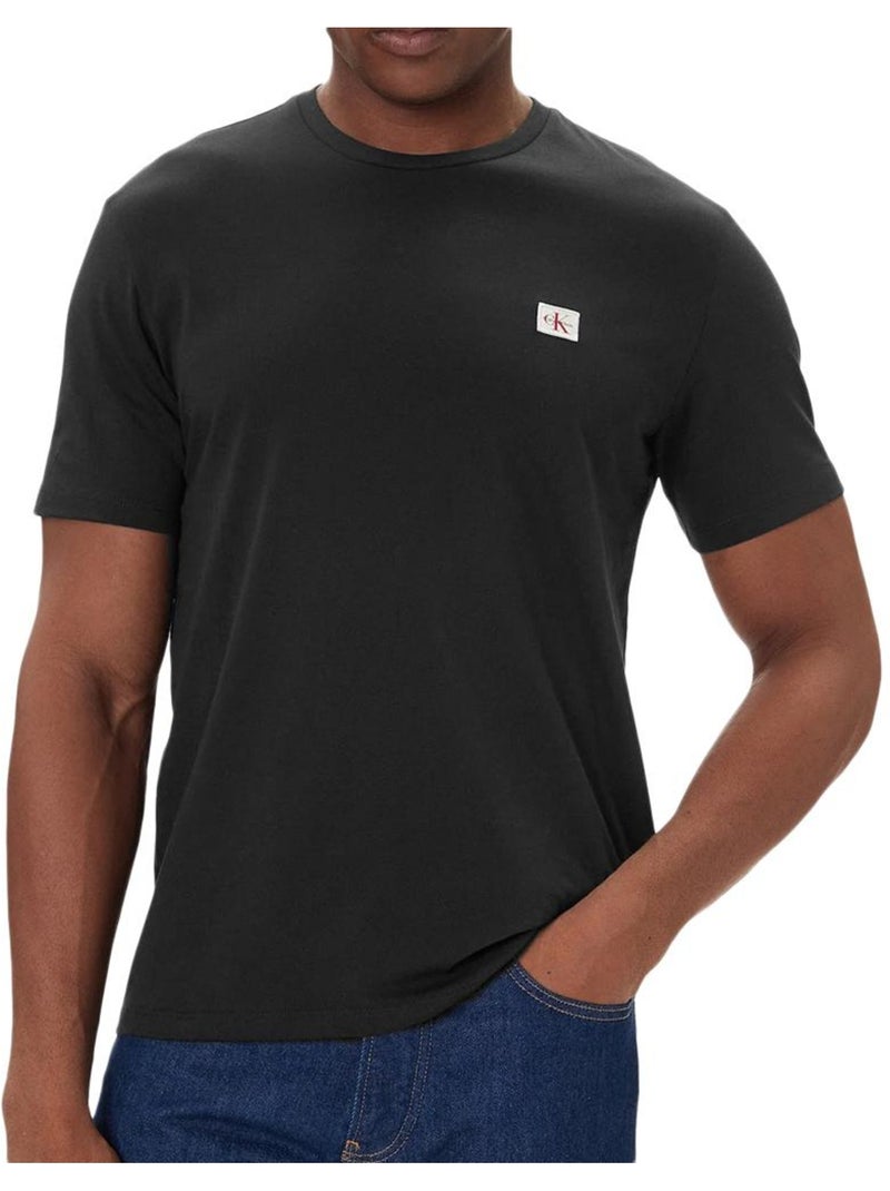Pack 2 Camisetas Calvin Klein Hombre con Etiqueta Tejida Negro - Kiabi