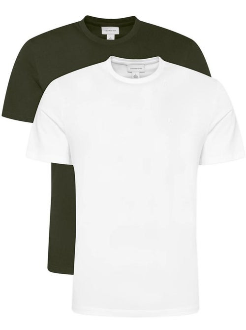Pack 2 camisetas calvin klein jeans clásicas para hombre - - Kiabi Pack 2 camisetas calvin klein jeans clásicas para hombre - - Kiabi