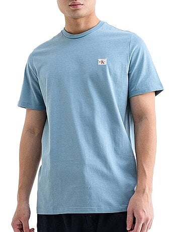 Pack 2 Camisetas Calvin Klein Hombre con Etiqueta Tejida