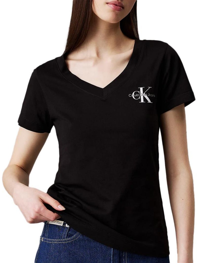 Pack 2 Camisetas Calvin Klein Jeans Mujer Negro - Kiabi