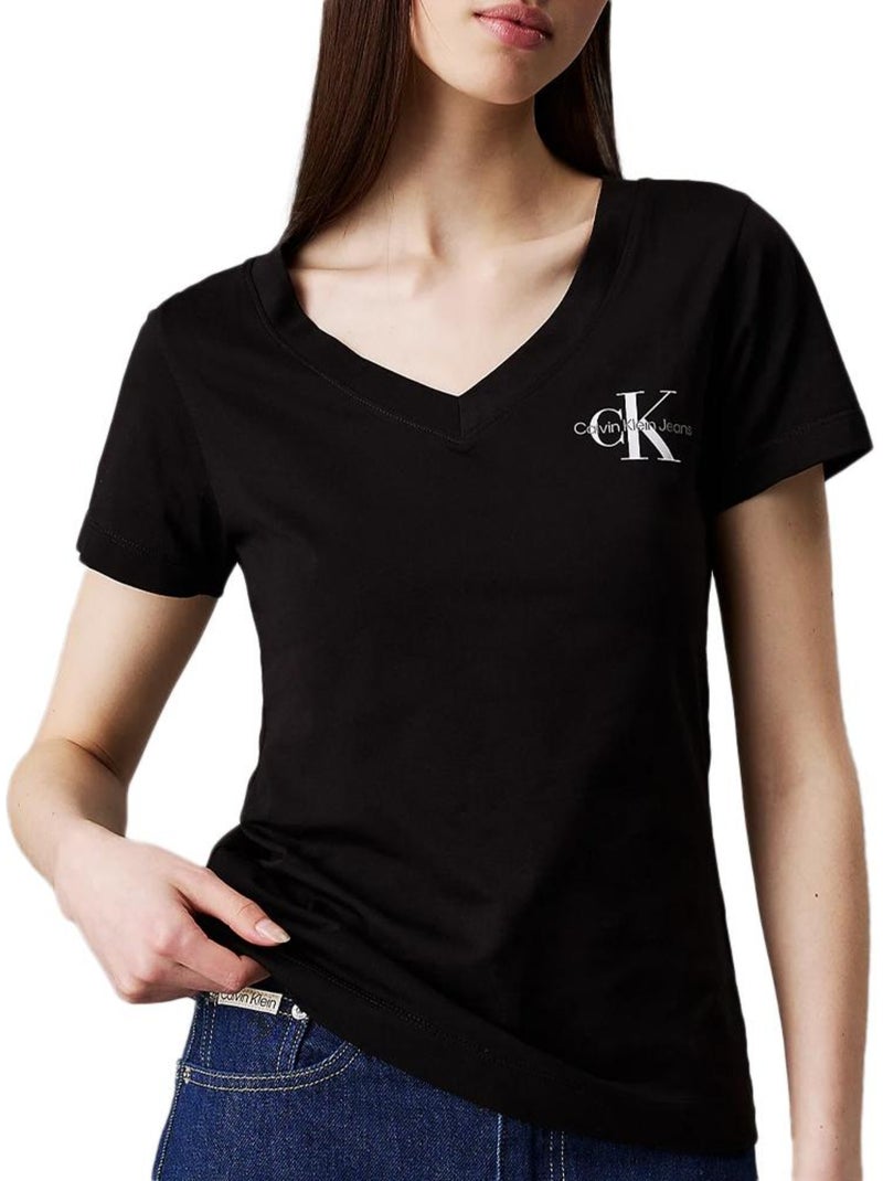 Pack 2 Camisetas Calvin Klein Jeans Mujer Negro - Kiabi