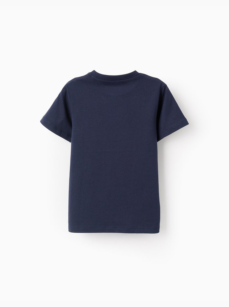 Pack 2 camisetas de algodón Azul oscuro - Kiabi