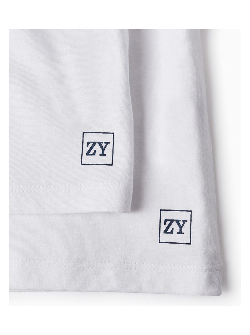 Pack 2 camisetas de manga larga Blanco - Kiabi