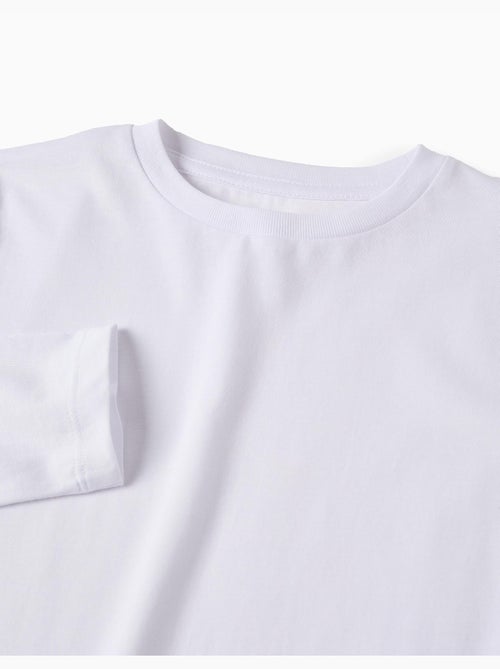 Pack 2 camisetas de manga larga lisas - Kiabi Pack 2 camisetas de manga larga lisas - Kiabi