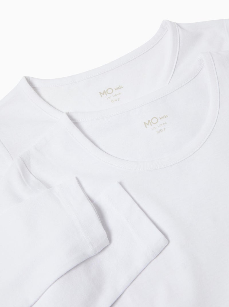 Pack 2 camisetas interiores, MO Fashion Blanco - Kiabi