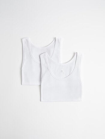 Pack 2 camisetas interiores sin mangas, MO Fashion