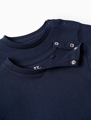 Pack 2 camisetas lisas en algodón