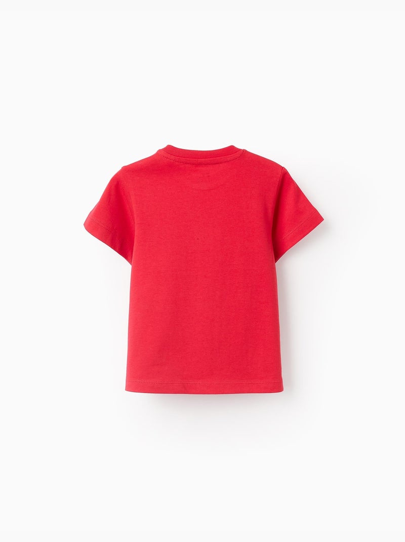Pack 2 camisetas lisas en algodón Rojo - Kiabi