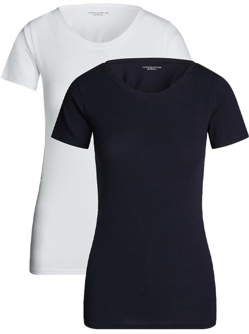 Pack 2 camisetas tommy hilfiger para mujer - Azul marino - Kiabi