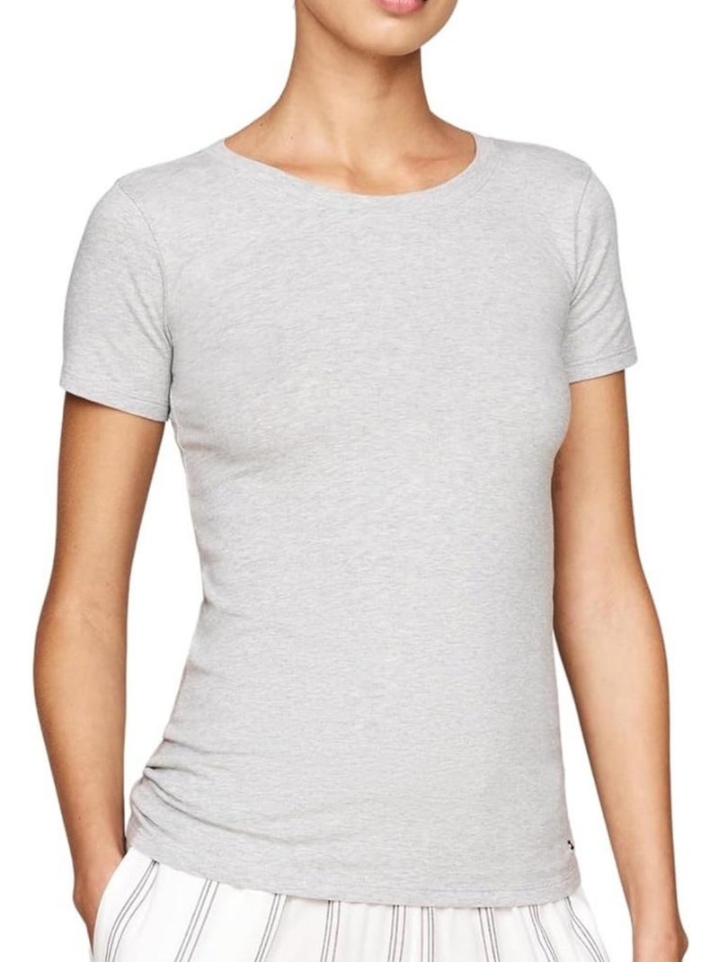 Pack 2 Camisetas Tommy Hilfiger para Mujer Gris plateado - Kiabi