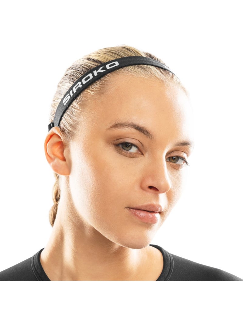 Pack 2 cintas de pelo antideslizantes fitness hombre y mujer tied b&w Negro - Kiabi