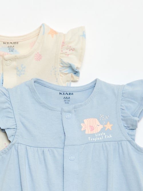 Pack 2 dors bien ligeros con sisas con volantes - Kiabi