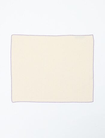 Pack de 2 manteles individuales/servilletas lisos 2 en 1 32 x 40 cm - Kiabi Home