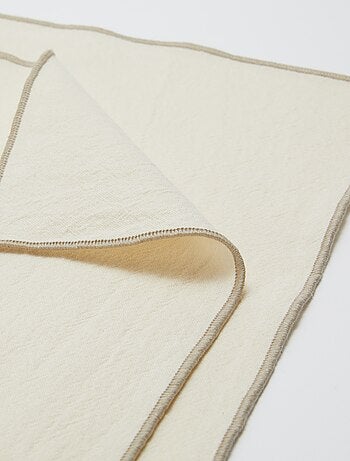 Pack 2 en 1 de 2 manteles individuales lisos / Servilletas (32 x 40 cm) - Kiabi Home