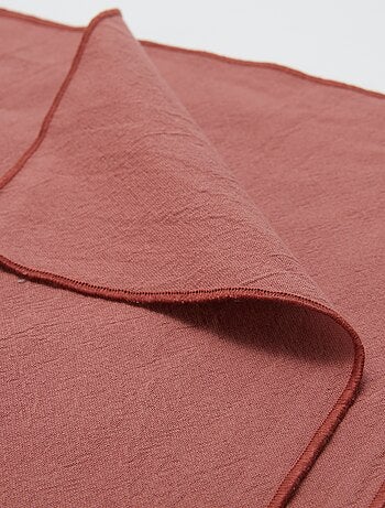 Pack 2 en 1 de 2 manteles individuales lisos / Servilletas (32 x 40 cm) - Kiabi Home