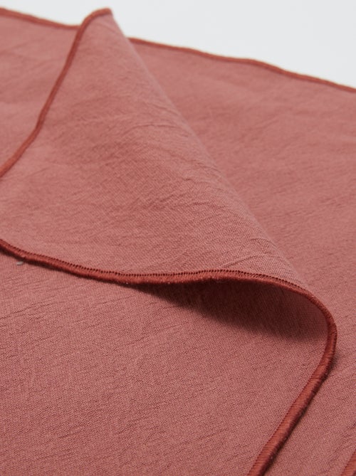 Pack 2 en 1 de 2 manteles individuales lisos / Servilletas  (32 x 40 cm) - Kiabi Home - Kiabi