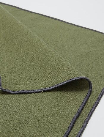 Pack 2 en 1 de 2 manteles individuales lisos / Servilletas (32 x 40 cm) - Kiabi Home
