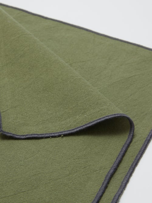 Pack 2 en 1 de 2 manteles individuales lisos / Servilletas  (32 x 40 cm) - Kiabi Home - Kiabi