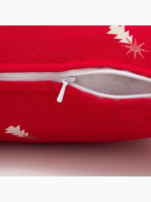 Pack 2 funda de cojín navidad abetos tejido, hilo dorado, algodón - gamusi - Kiabi Pack 2 funda de cojín navidad abetos tejido, hilo dorado, algodón - gamusi - Kiabi