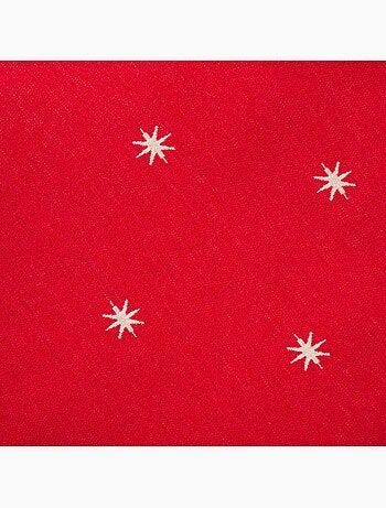 Pack 2 funda de cojín navidad estrellas tejido, hilo dorado, algodón - gamusi