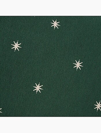 Pack 2 funda de cojín navidad estrellas tejido, hilo dorado, algodón - gamusi