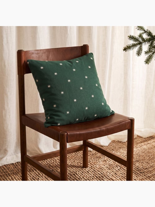 Pack 2 funda de cojín navidad estrellas tejido, hilo dorado, algodón - gamusi - Kiabi Pack 2 funda de cojín navidad estrellas tejido, hilo dorado, algodón - gamusi - Kiabi