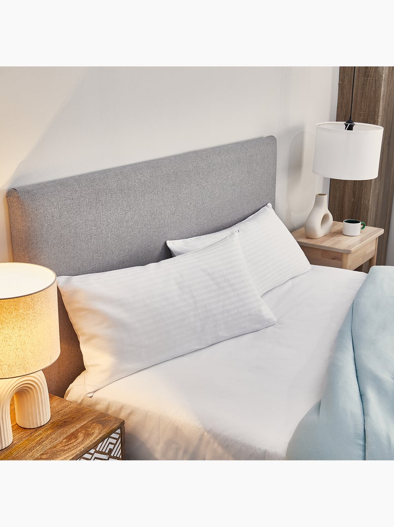 Pack 2 Fundas de almohada -100% algodón - Transpirable Blanco - Kiabi