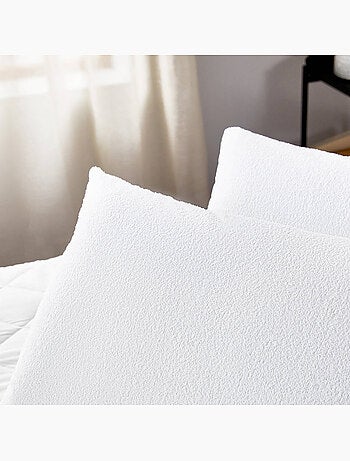 Pack 2 Fundas de Almohada Rizo -100% Algodón - Impermeable