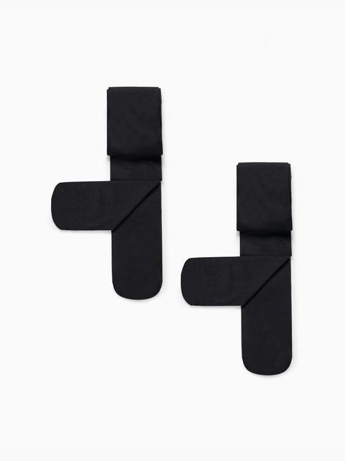 Pack 2 leotardos de microfibra 40 den - Kiabi