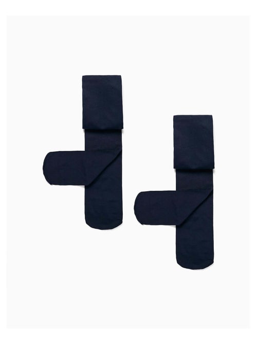 Pack 2 leotardos de microfibra - Kiabi