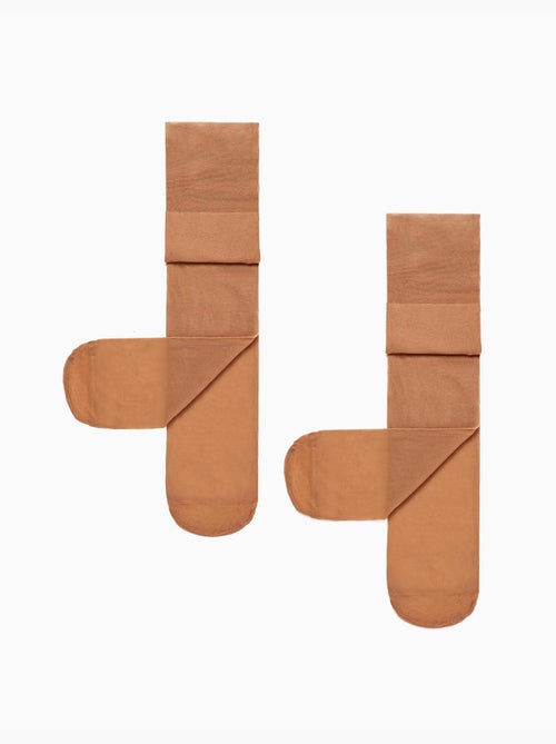 Pack 2 leotardos de microfibra - Kiabi