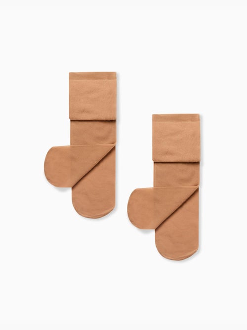 Pack 2 leotardos de microfibra - Kiabi
