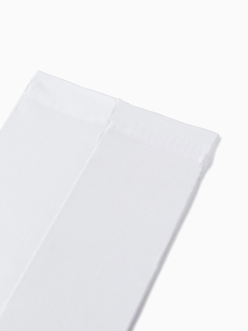 Pack 2 leotardos de microfibra Blanco - Kiabi
